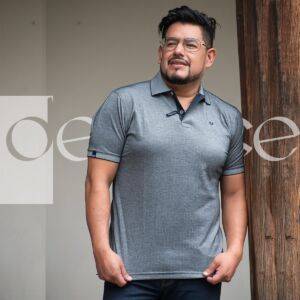 Camiseta Polo Gris Oscuro