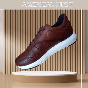 Zapatilla Cuero Cafe Oscuro