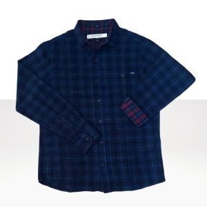 Camisa Franela Azul Marino