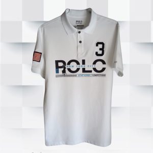 Camiseta Polo Ralph Lauren - Blanca con número