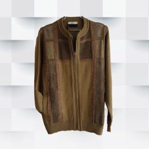 Suéter Camel con Cuero