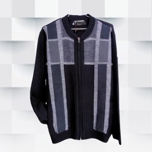 Suéter Negro con Cuero