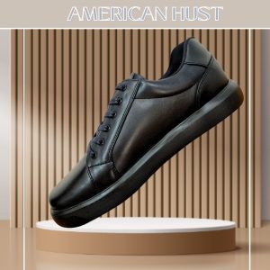 Zapatillas de Cuero Negro